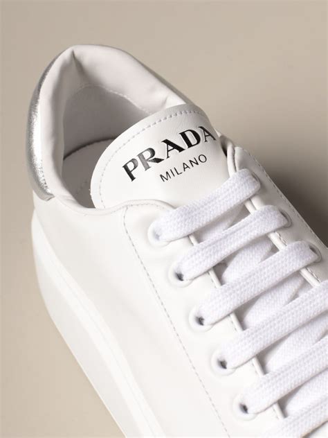 white prada womens shoes|prada white high top sneakers.